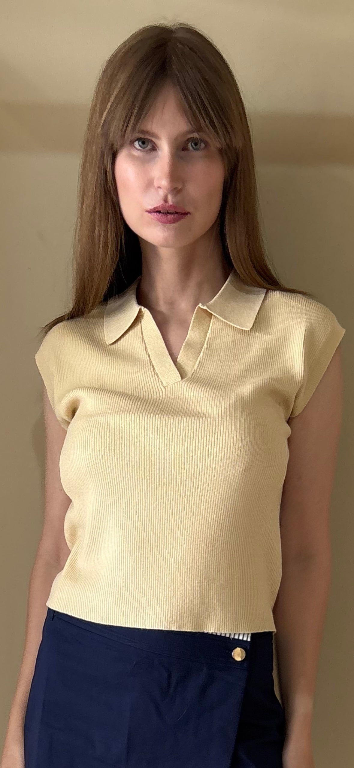 Blusa butter yellow